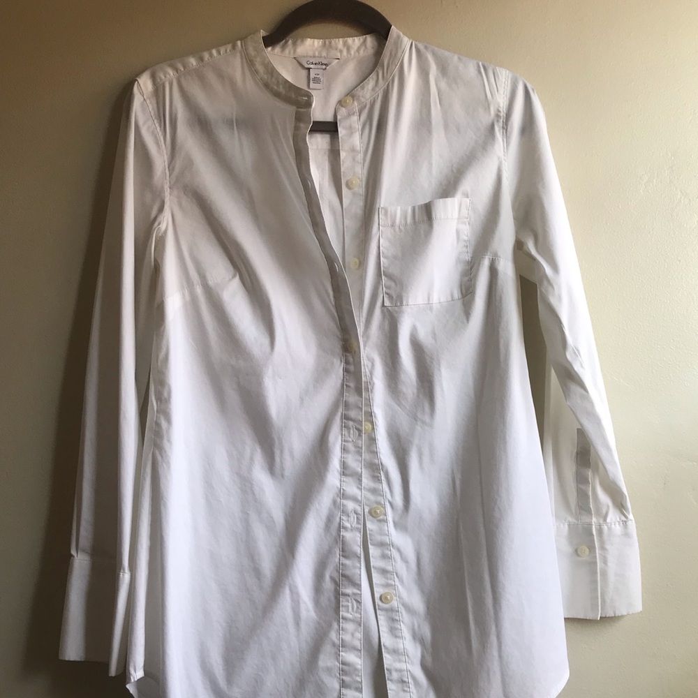 White button down